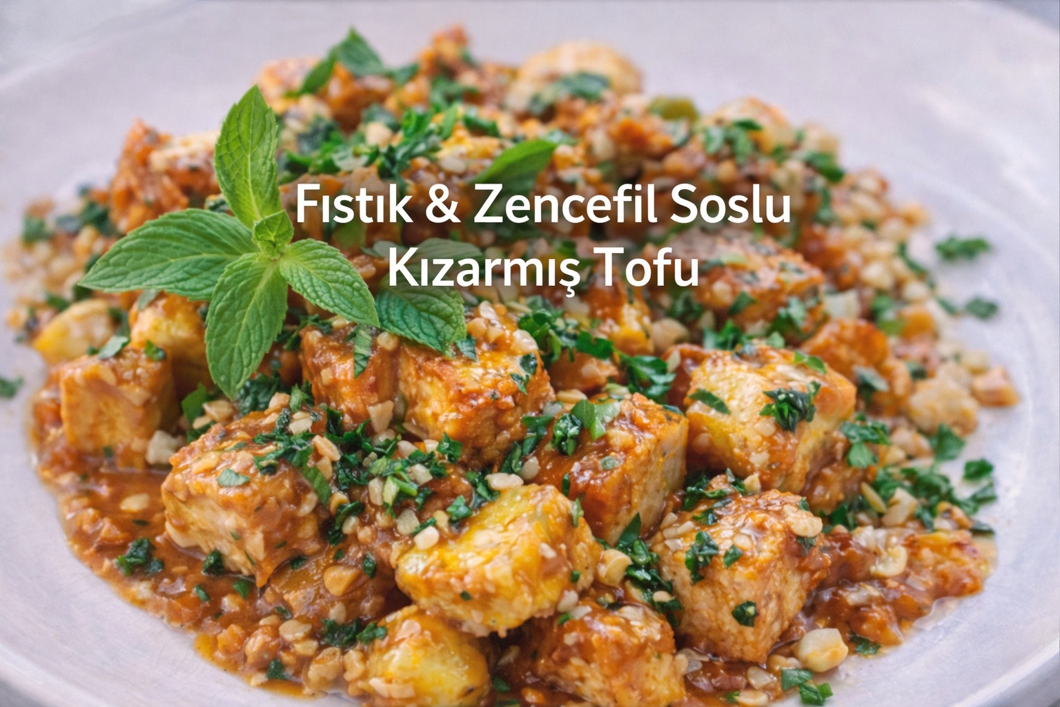 Fıstık & Zencefil Soslu Kızarmış Tofu